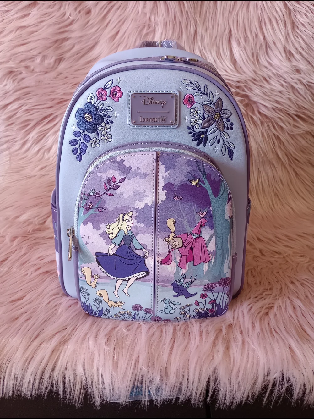 Sleeping Beauty 65th Anniversary Floral Scene Mini Backpack
